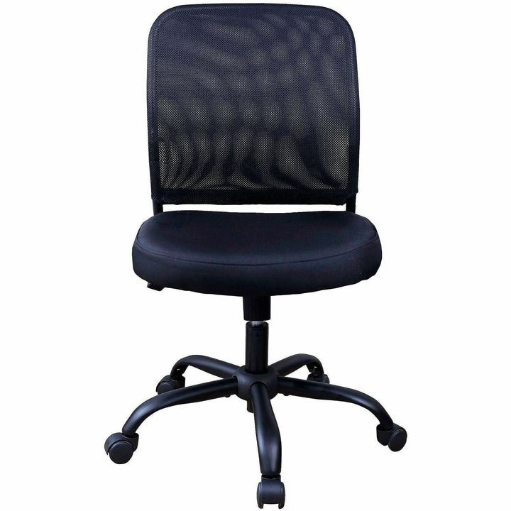 Image of NuSparc FCH302MFNBK Soho Mesh-Back Task Chair, Fabric Seat Material, Mesh Back Material, Metal Frame Material, Black, 1 Each