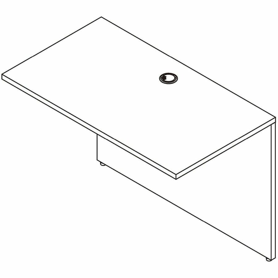 Image of Lorell Essentials 69529 Weathered Charcoal Laminate Desking