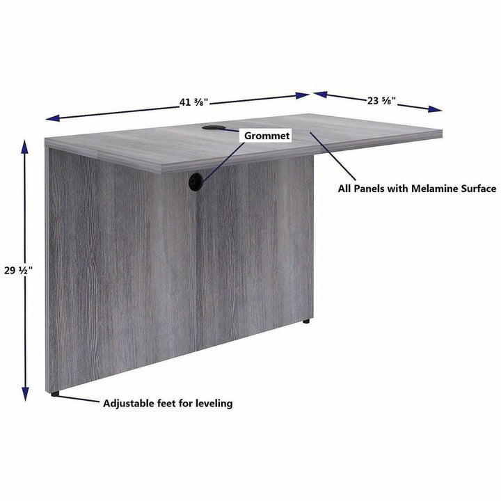 Image of Lorell Essentials 69529 Weathered Charcoal Laminate Desking