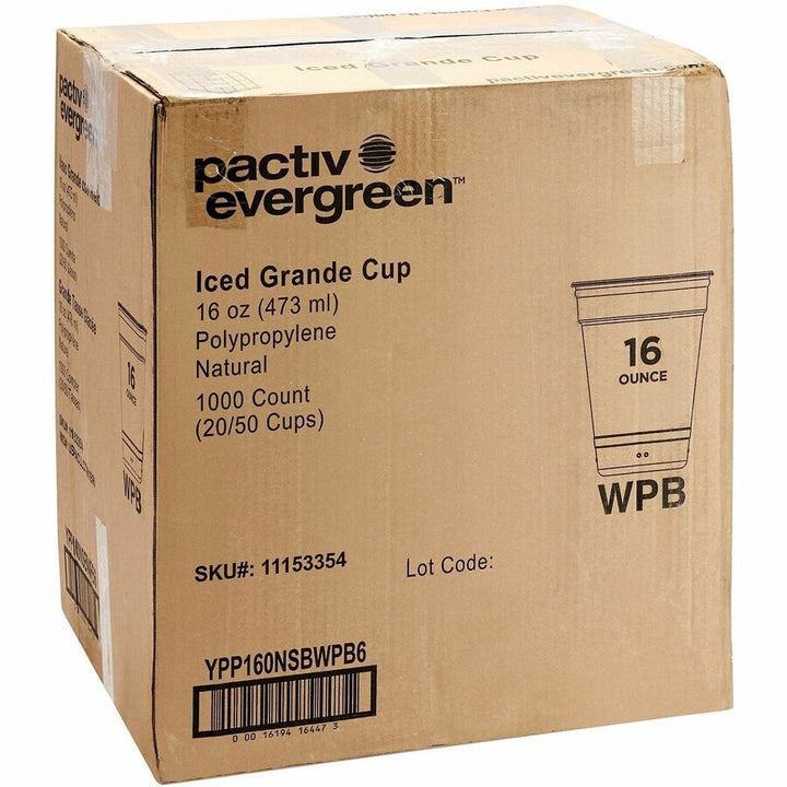 Image of Starbucks 16447 WPS Branded Cold Cups, 16 fl oz, Cold, 20 / Carton