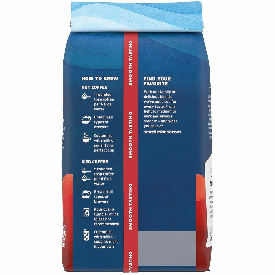 Image of Starbucks 12212 Seattle's Best Portside Ground Coffee, Portside Blend, 1 Each