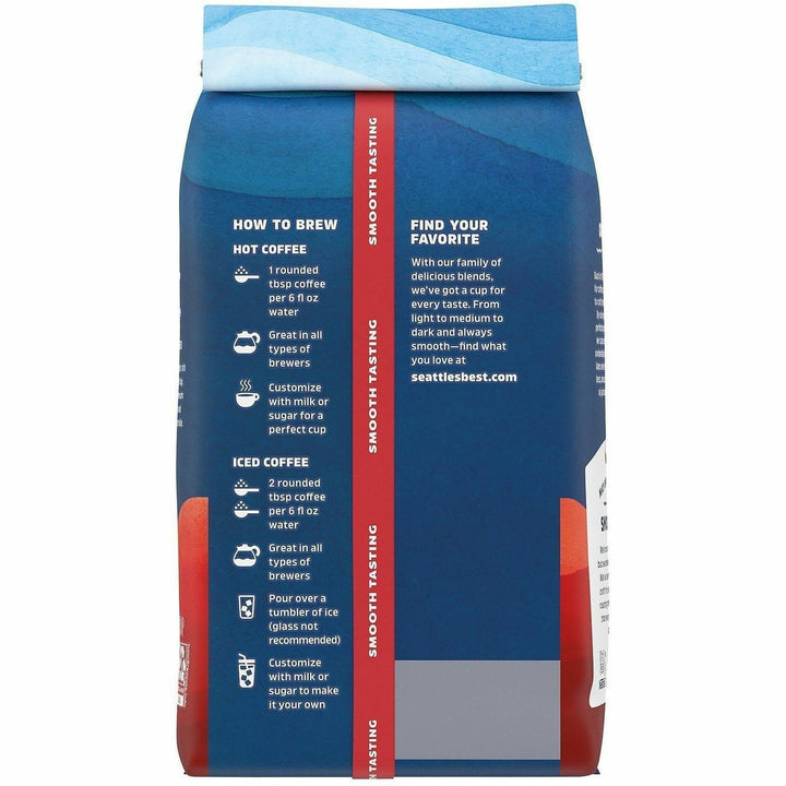 Image of Starbucks 12212 Seattle's Best Portside Ground Coffee, Portside Blend, 1 Each