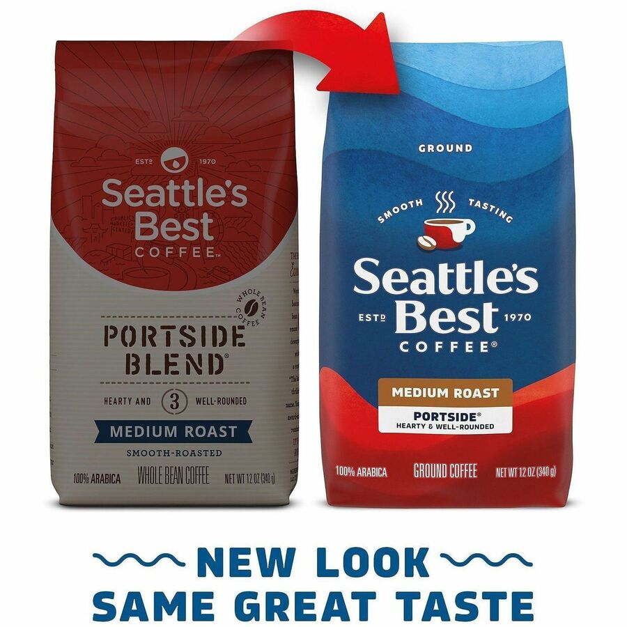 Image of Starbucks 12212 Seattle's Best Portside Ground Coffee, Portside Blend, 1 Each