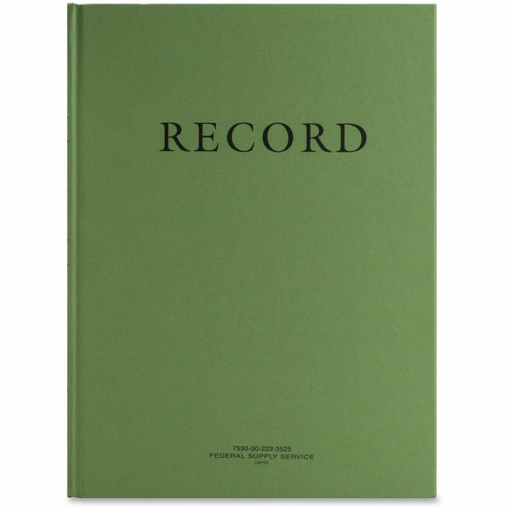 Image of United Book Press 753002223525 Multipurpose Record Book, Green, 1 Each