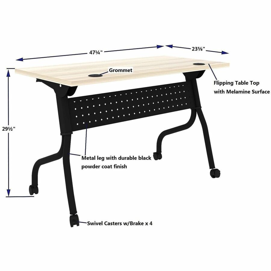 Image of Lorell 66377 Preference Flip and Nest Training Table