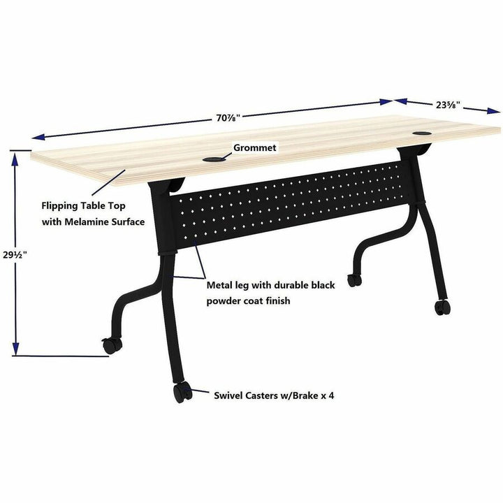 Image of Lorell 66375 Preference Flip and Nest Training Table