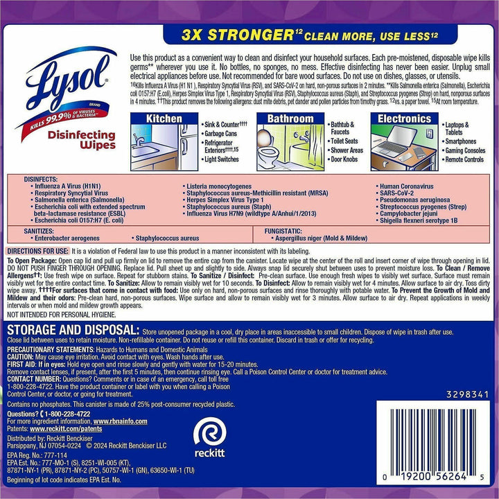 Image of Lysol Brand New Day 56264 Disinfecting Wipes