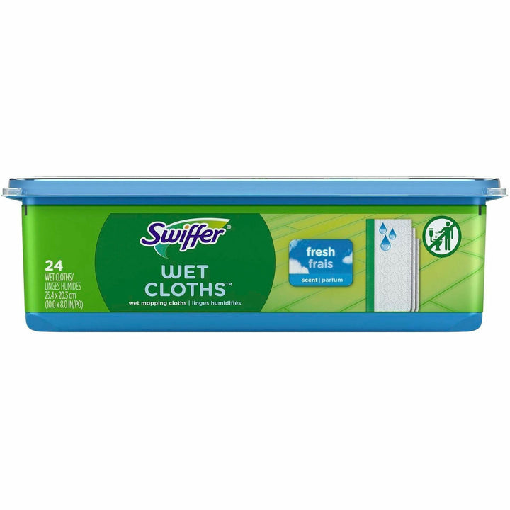 Image of Swiffer 75588 Sweeper Wet Cloths, Residue-free, White, 24 / Pack