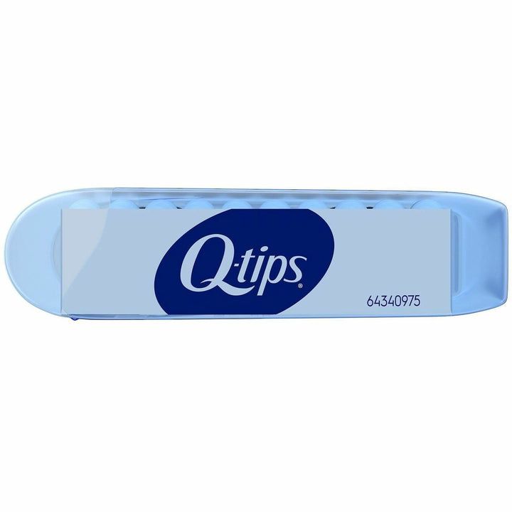 Image of Soapbox 22127 Q-tips Original Cotton Swabs Compact Travel Pack, Cotton, Blue, 3600 Cotton Swabs/Pack, 1 Carton