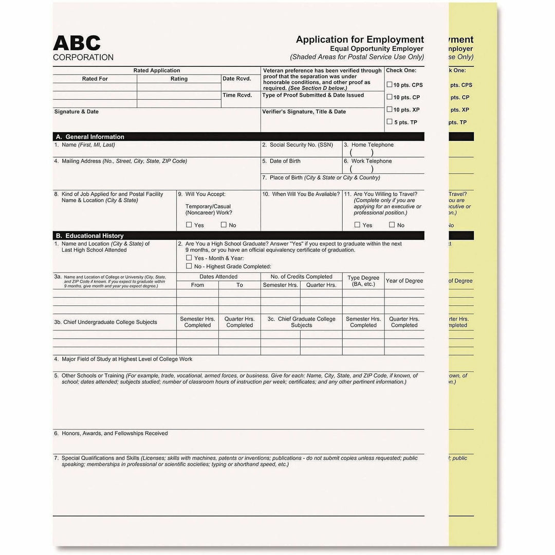Image of Iconex Digital Carbonless Paper, 2-Part, 8.5 x 11, White/Canary, 1,250/Carton