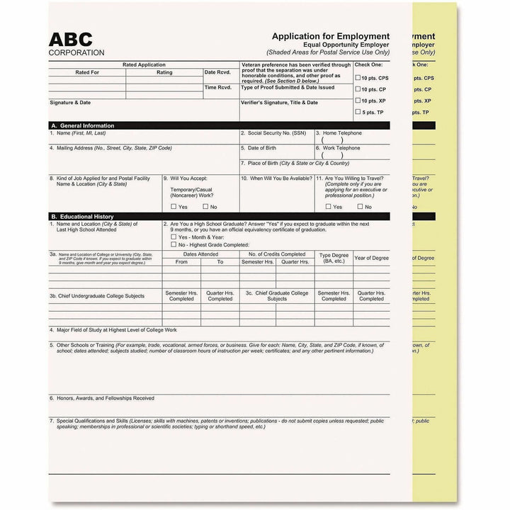 Image of Iconex Digital Carbonless Paper, 2-Part, 8.5 x 11, White/Canary, 1,250/Carton