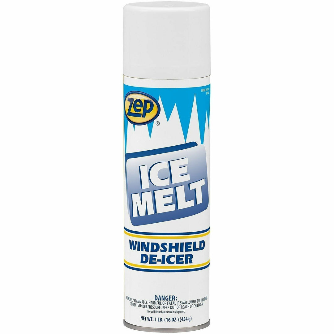 Image of Zep Commercial 17601 Ice Melt Aerosol De-Icer for Windshields and Windows, 20 oz., 20 fl oz, 12 / Each