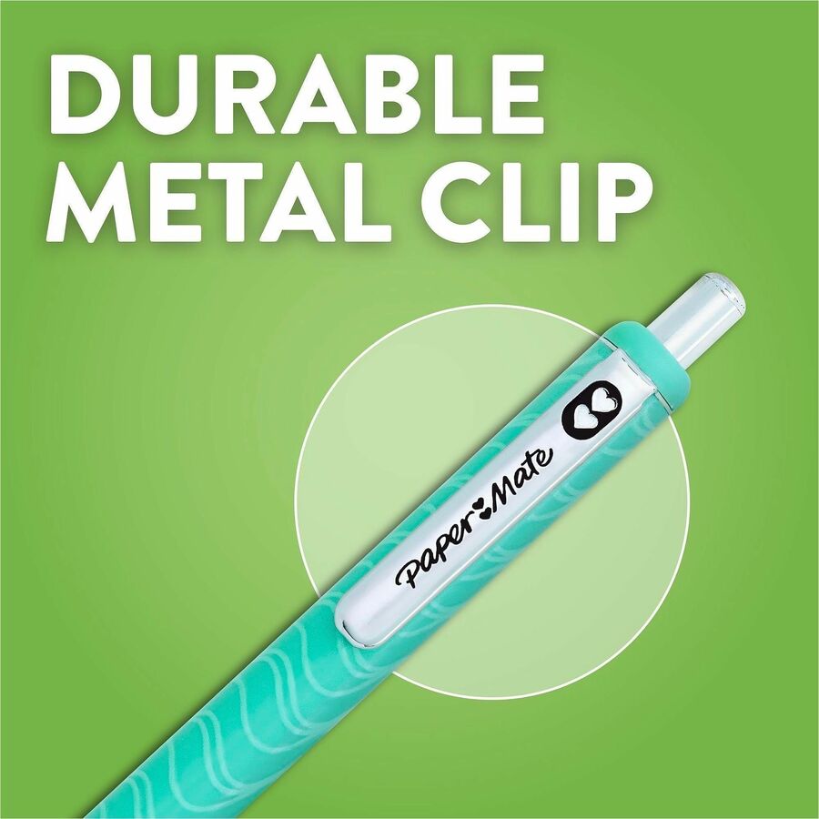 Image of Paper Mate 2221486 Gel Pen, 0.7 mm Pen Point, Retractable, Assorted Ink, Gel-based, 6 / Pack