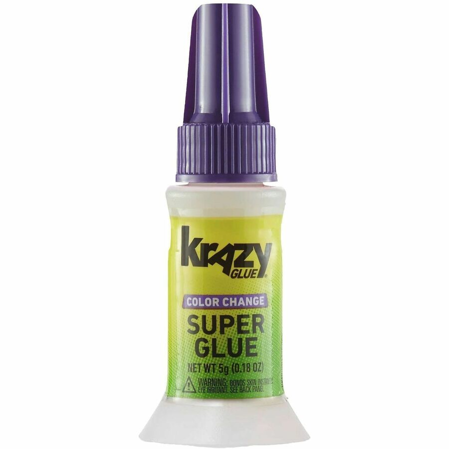 Image of Krazy Glue KG98848R Super Glue, 0.18 oz, Purple, 1 Each