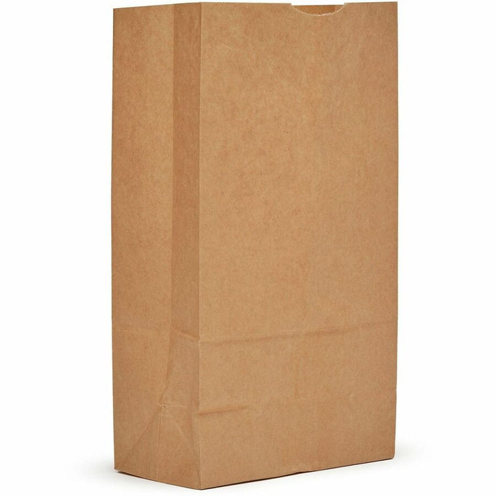 Image of AJM GBN112G5CEHE #12 Extra Heavy-Duty Kraft Paper Grocery Bags, #12, Natural Kraft, Paper, Grocery, Supplies, 500 / Carton