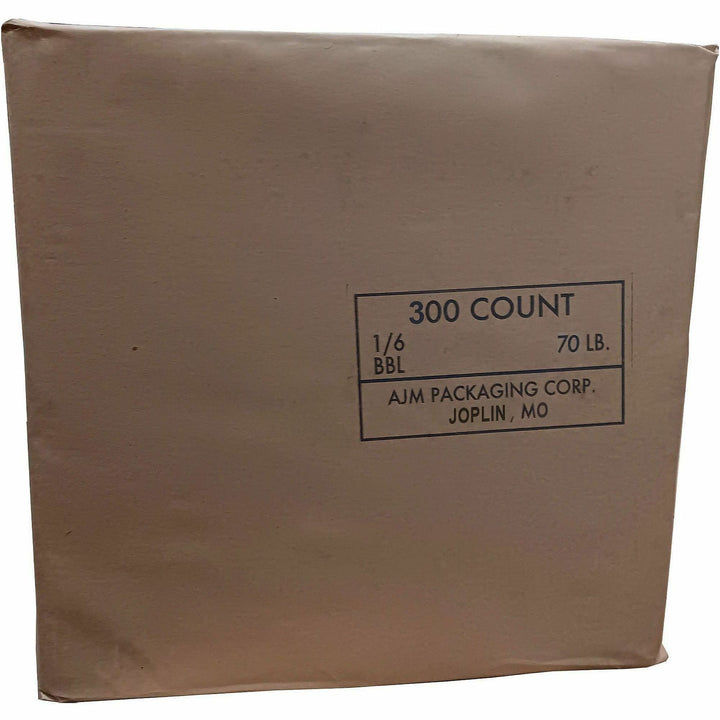 Image of AJM HS70NP3CES 1/6 BBL #70 Kraft Paper Grocery Sacks, #70, 6.72 gal Capacity, Natural Kraft, Paper, Foodservice, Grocery, Supplies, 300 / Carton