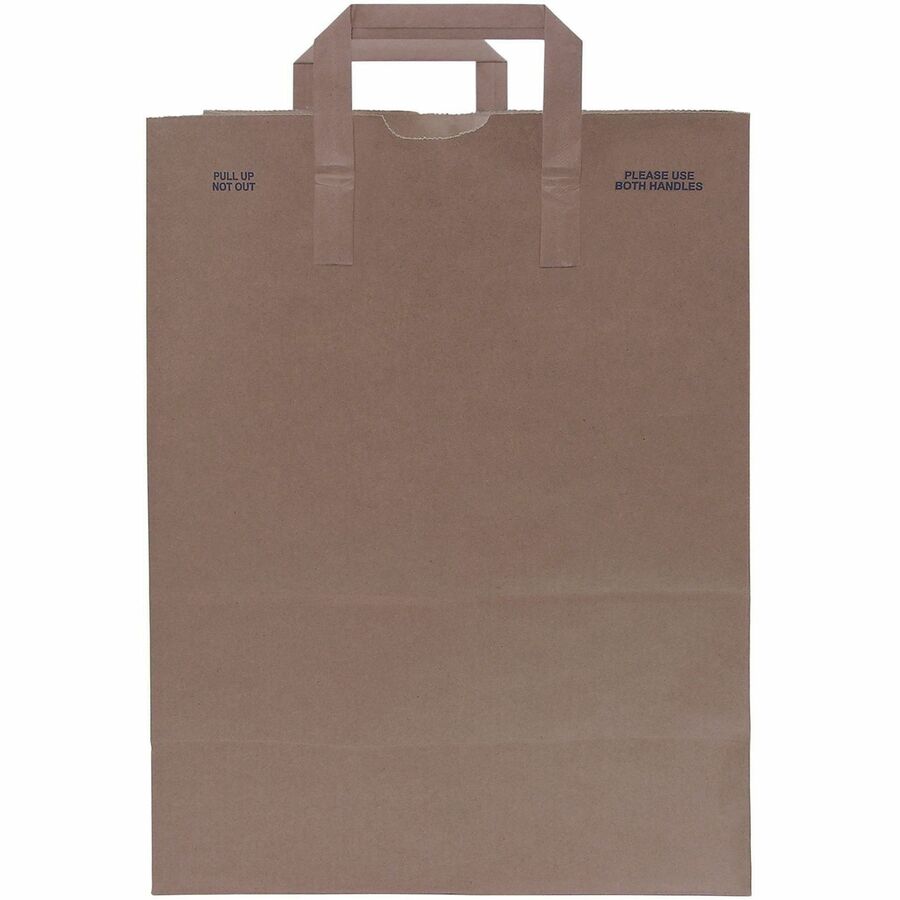 Image of AJM HS70NP3CES 1/6 BBL #70 Kraft Paper Grocery Sacks, #70, 6.72 gal Capacity, Natural Kraft, Paper, Foodservice, Grocery, Supplies, 300 / Carton