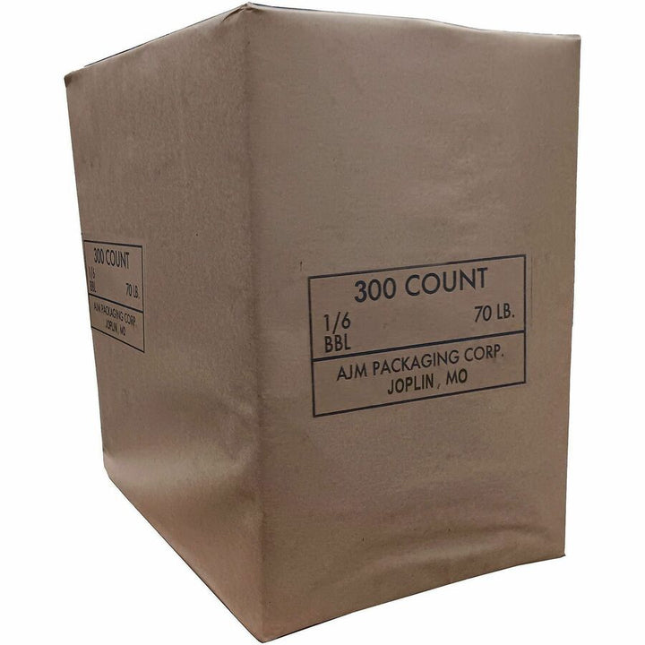 Image of AJM HS70NP3CES 1/6 BBL #70 Kraft Paper Grocery Sacks, #70, 6.72 gal Capacity, Natural Kraft, Paper, Foodservice, Grocery, Supplies, 300 / Carton