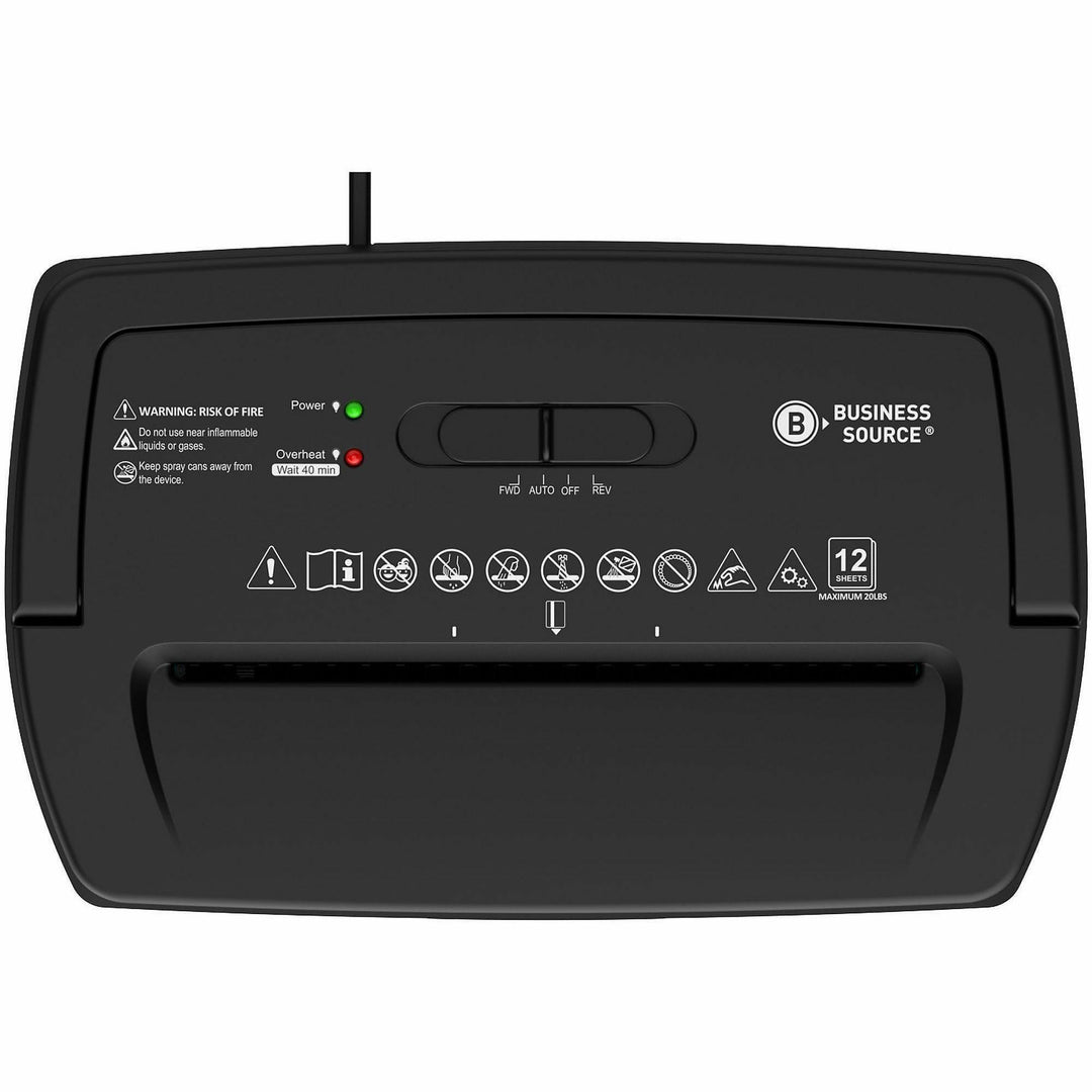 Image of Business Source 70131 5.5-Gallon Bin Cross-cut Shredder