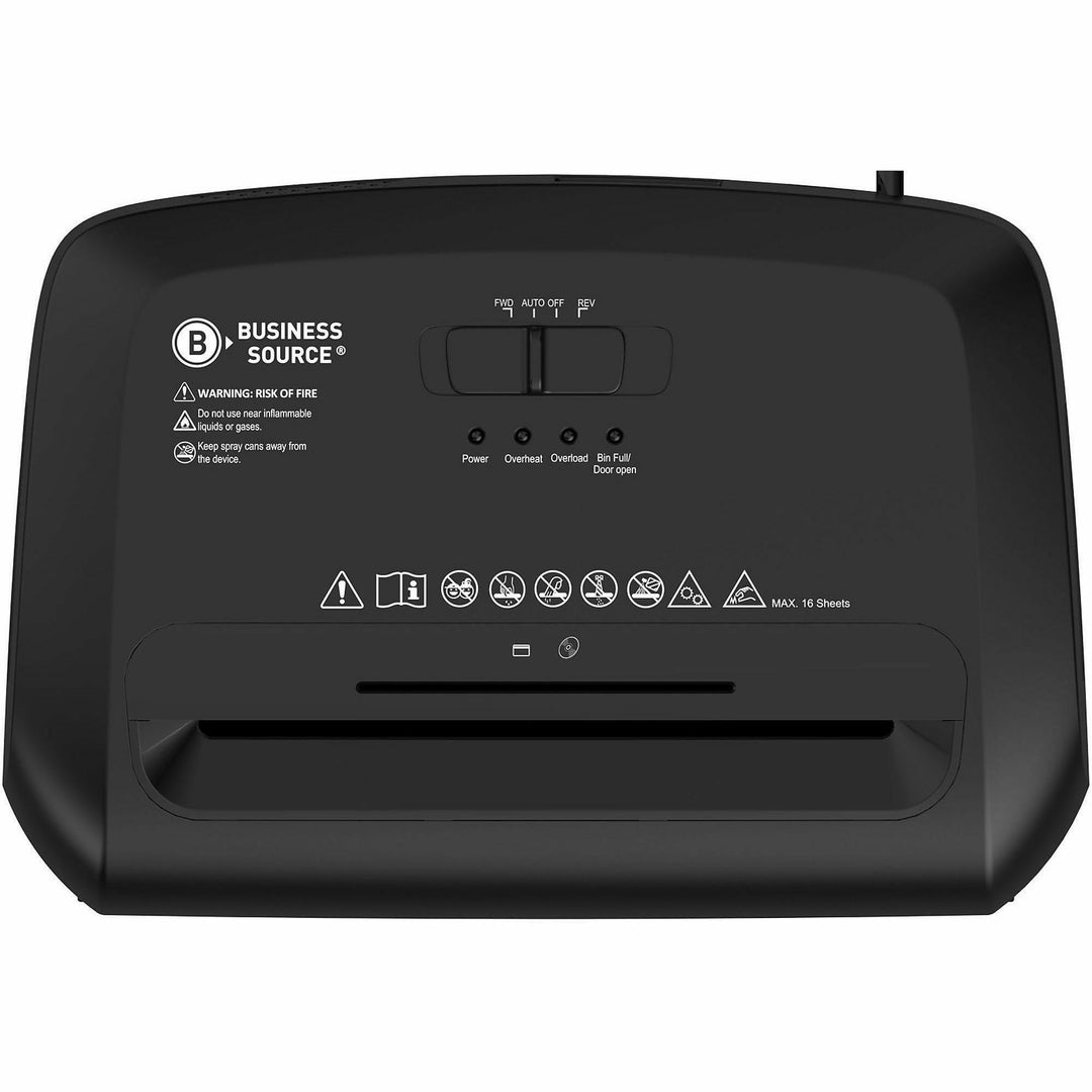 Image of Business Source 70130 5.3-Gallon Bin Cross-cut Shredder
