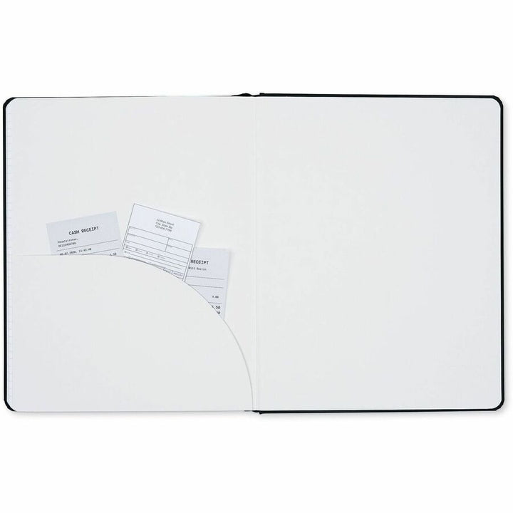 Image of Dome 30013 Personal Journal, 8 x 10 Inch Hardcover Black Lined Journal Notebook