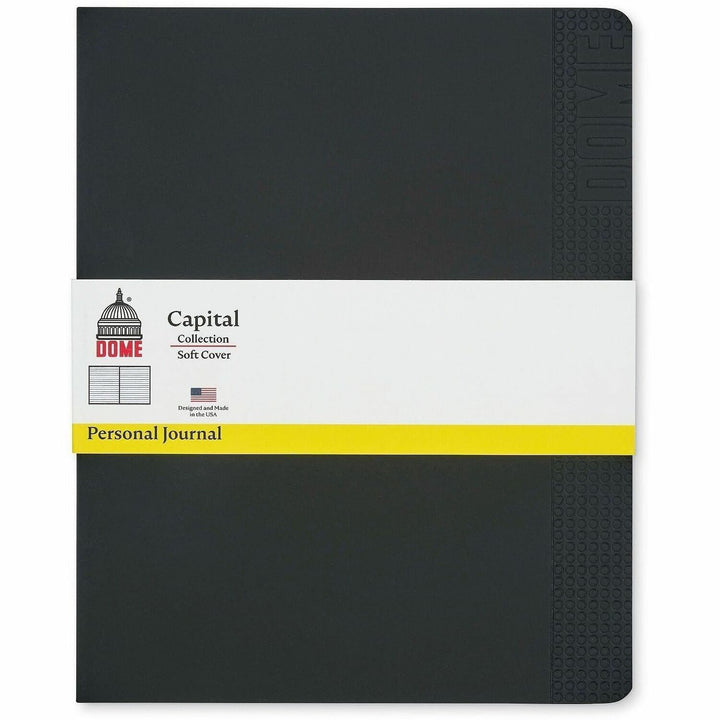 Image of Dome 30012 Personal Journal, 8?10 Inch Softcover Black Lined Journal Notebook