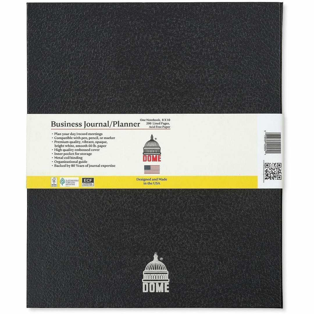 Image of Dome 40004 Business Journal, 8 x 10 Inch Hardcover Professional Planner Notebook