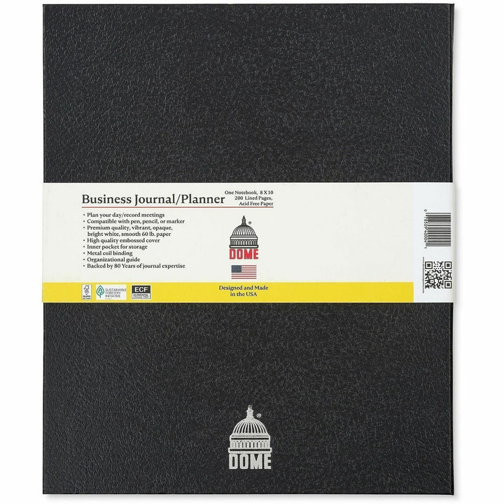 Image of Dome 40004 Business Journal, 8 x 10 Inch Hardcover Professional Planner Notebook
