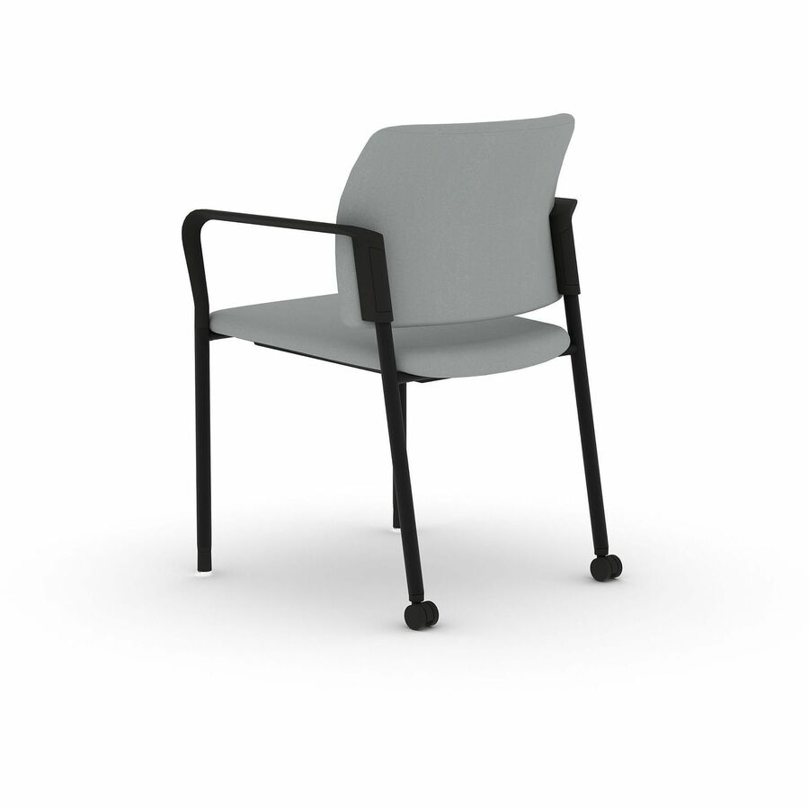 Image of HON SGS6FBSX39CB Accommodate Fixed Arms Guest Chair, Steel Frame Material, Four-legged Base, Gray, Vinyl, Armrest, 2 / Carton