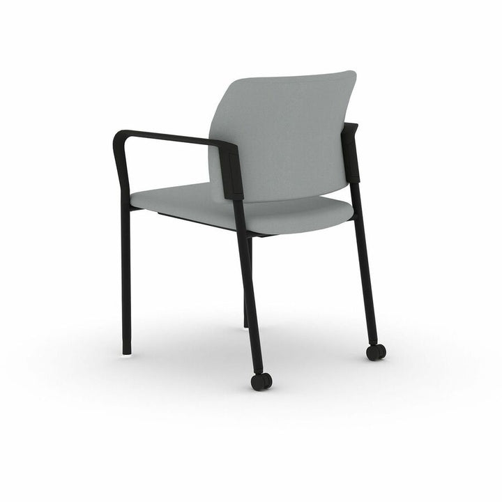 Image of HON SGS6FBSX39CB Accommodate Fixed Arms Guest Chair, Steel Frame Material, Four-legged Base, Gray, Vinyl, Armrest, 2 / Carton
