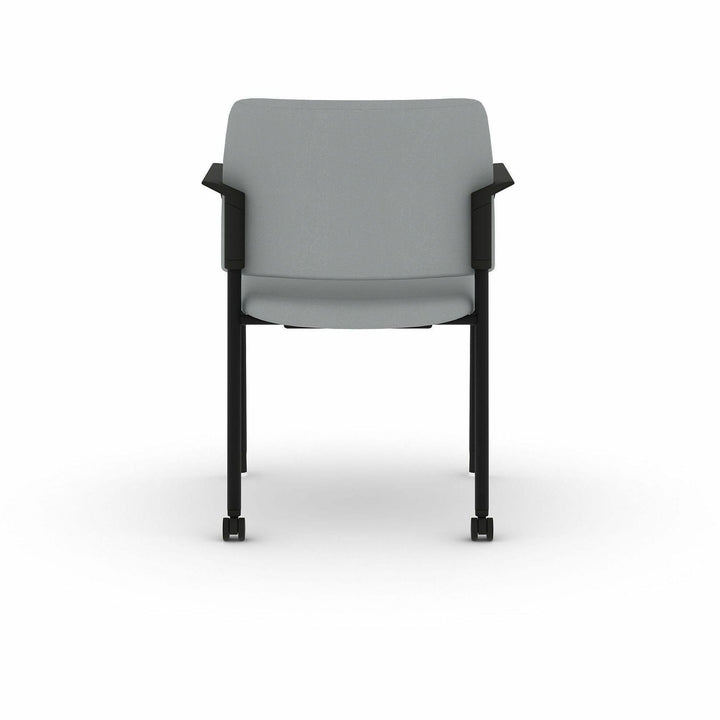 Image of HON SGS6FBSX39CB Accommodate Fixed Arms Guest Chair, Steel Frame Material, Four-legged Base, Gray, Vinyl, Armrest, 2 / Carton