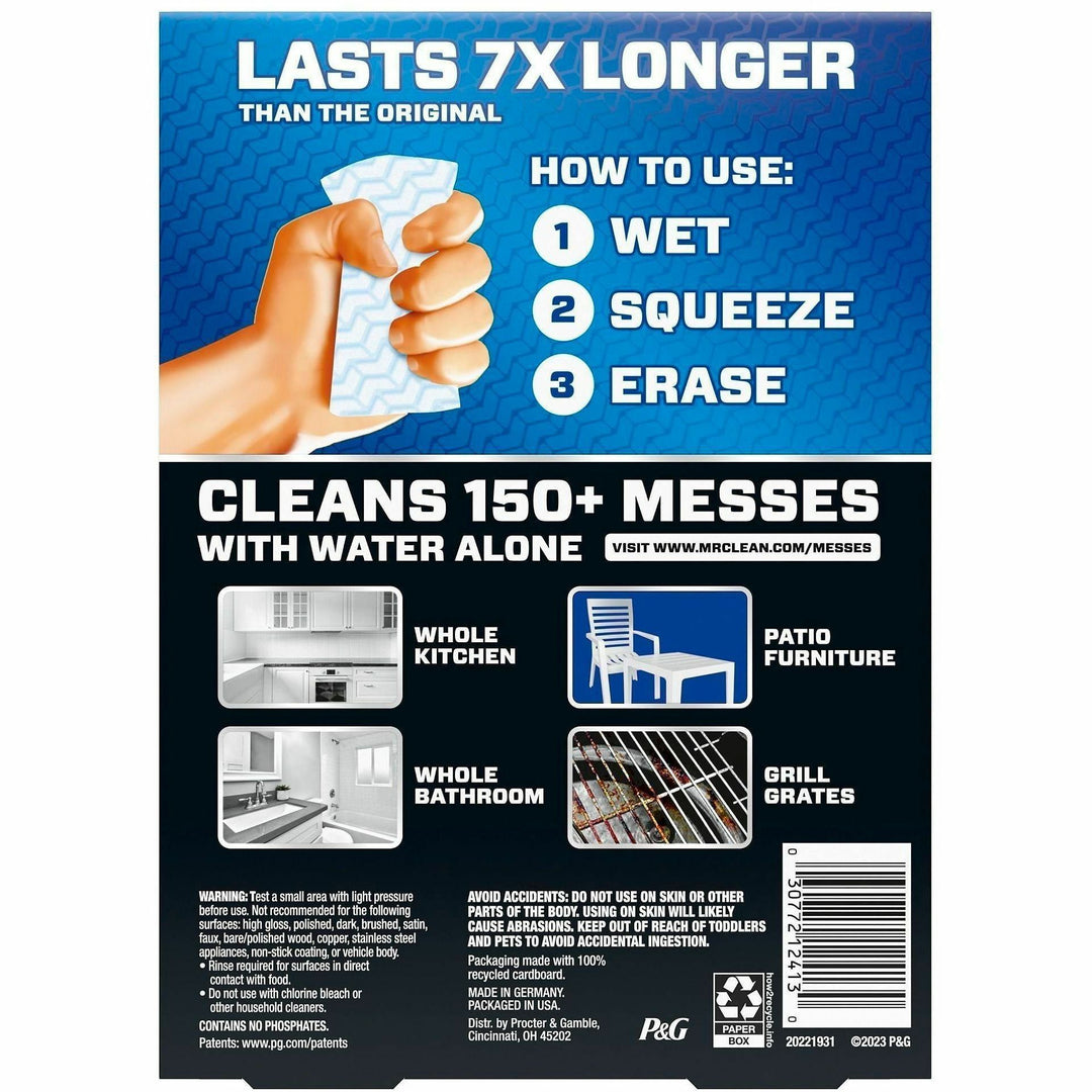Image of Mr. Clean 12413CT Magic Eraser Sponge, All Purpose Cleaner, Ultra Thick