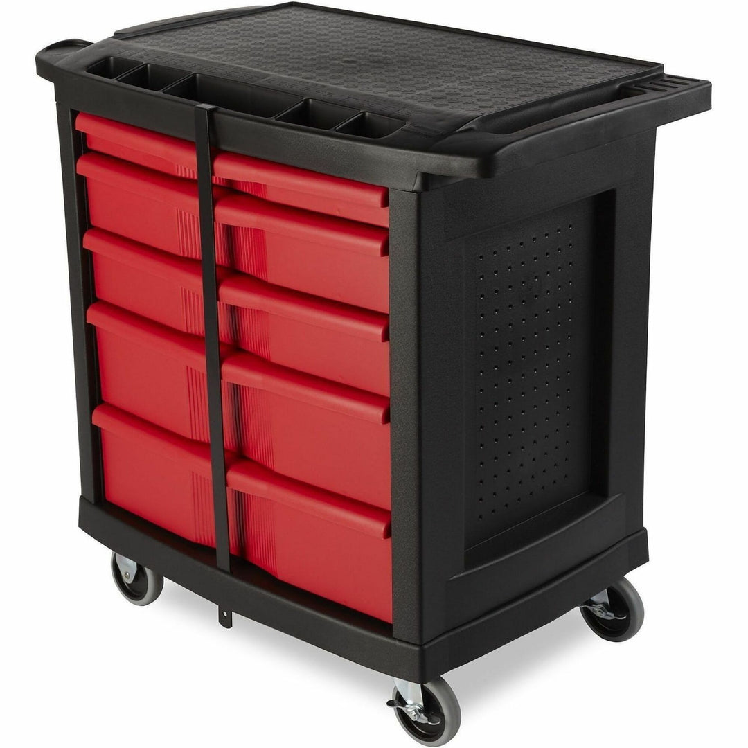 Image of Rubbermaid Commercial FG773488BLA 5-Drawer Mobile Work Center