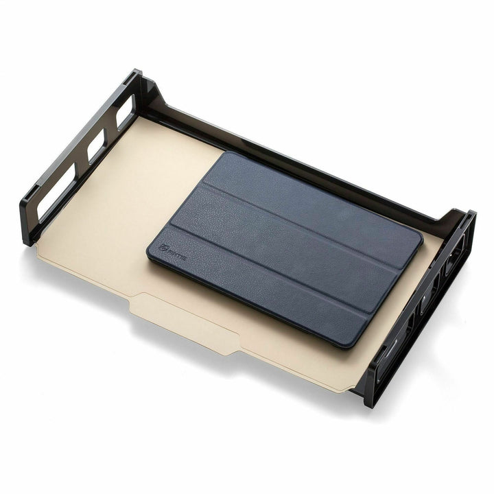 Image of Business Source 08101 Desk Tray, Desk, 30% Recycled, Black, 2 / Pack