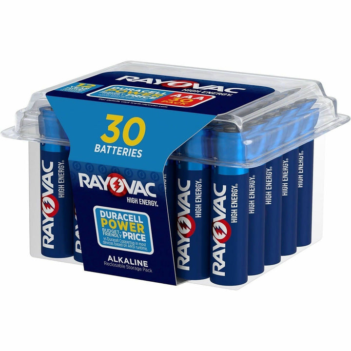 Image of Rayovac 82430PP Advanced High Energy AAA Batteries, For Flashlight, Mouse, Remote Control, AAA, 30 / Pack