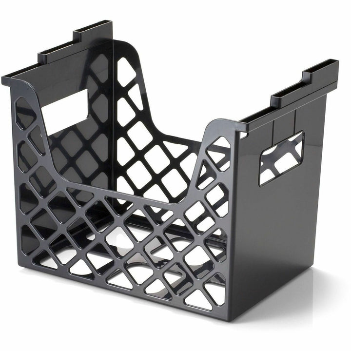 Image of Business Source 08123 Desktop File Organizer, Desktop, 30% Recycled, Black, 1 Each