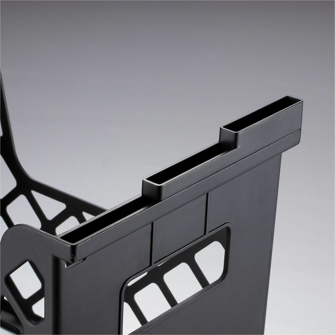 Image of Business Source 08123 Desktop File Organizer, Desktop, 30% Recycled, Black, 1 Each
