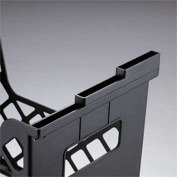 Image of Business Source 08123 Desktop File Organizer, Desktop, 30% Recycled, Black, 1 Each