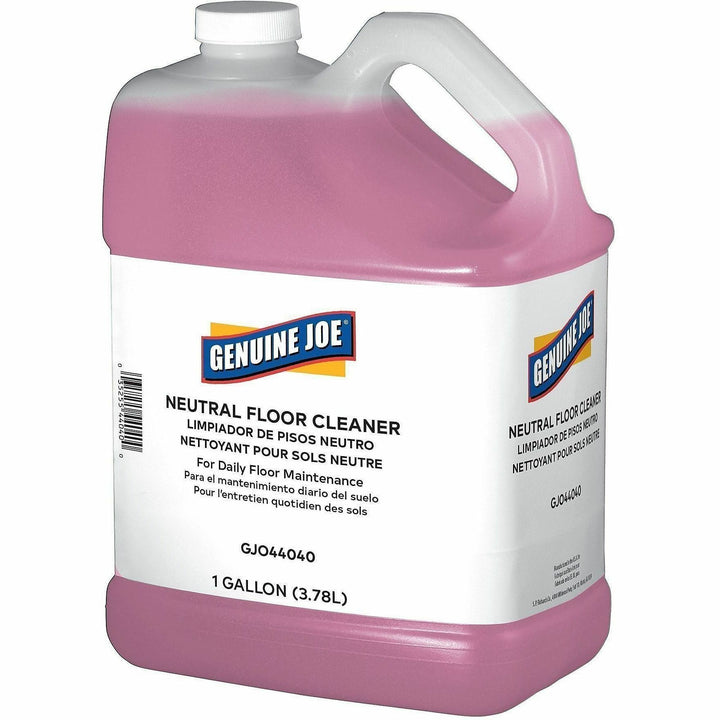Image of Genuine Joe 44040 Concentrated Floor Cleaner, For Floor, Concentrate, 128 fl oz (4 quart), White, 4 / Carton