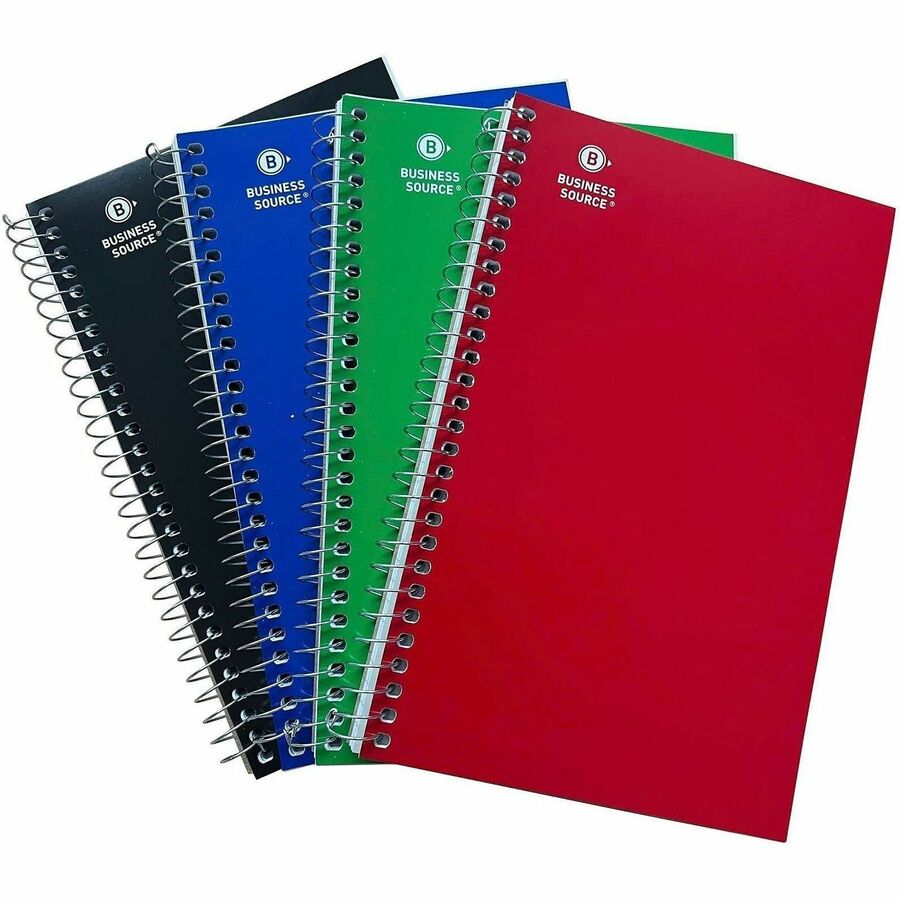 Image of Business Source 66414CT Notebook, Multi-colored Cover, 6 / Carton