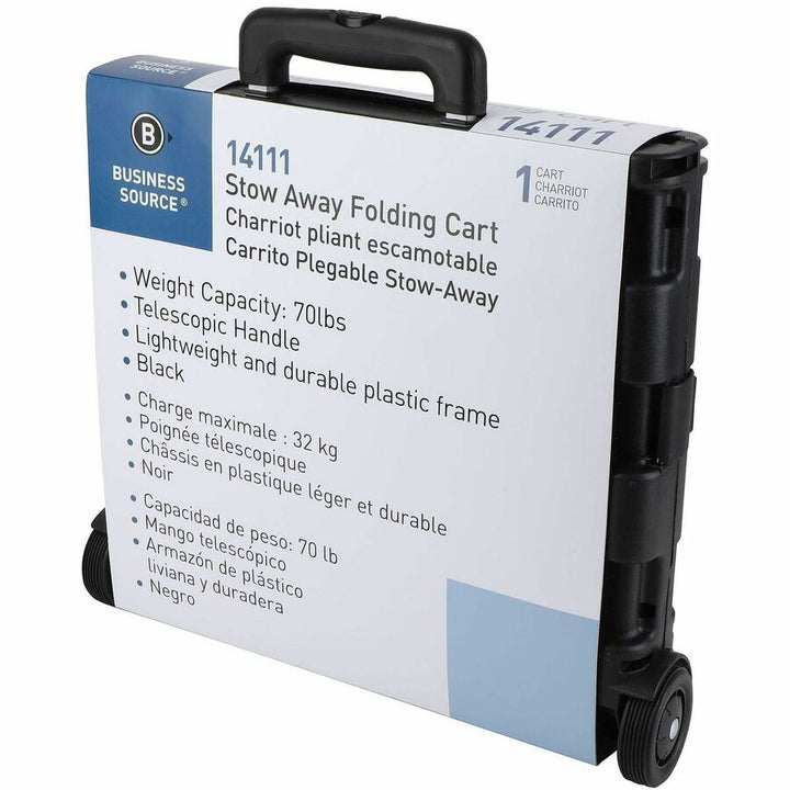 Image of Business Source Stow and Go 14111 Stow-and-Go Mobile Storage Crate