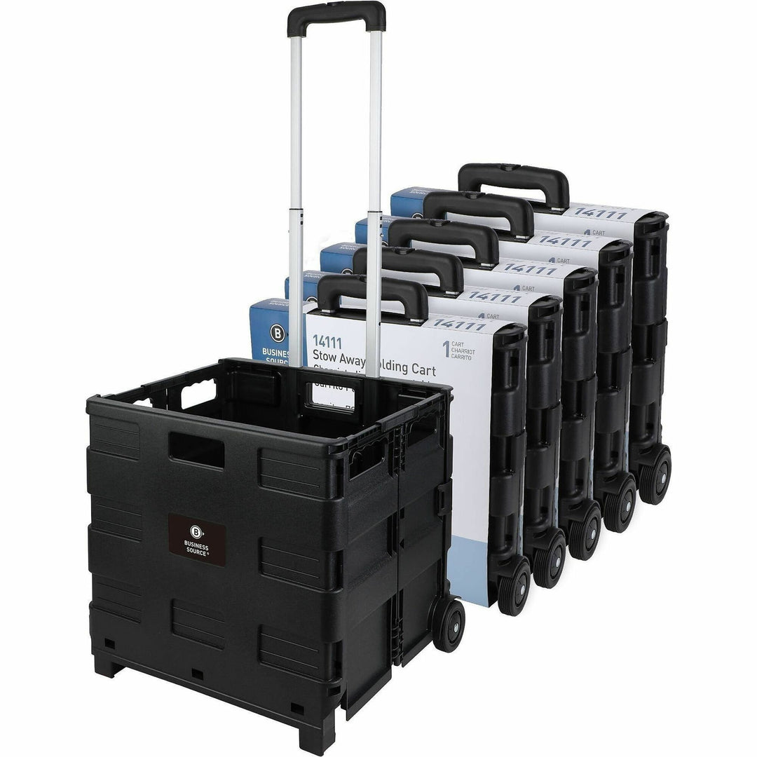 Image of Business Source Stow and Go 14111CT Stow-and-Go Mobile Storage Crate