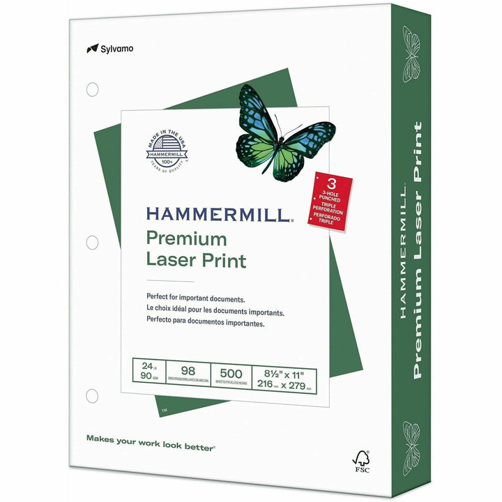 Image of Hammermill 107681CT Premium 3HP Laser Print Paper, White