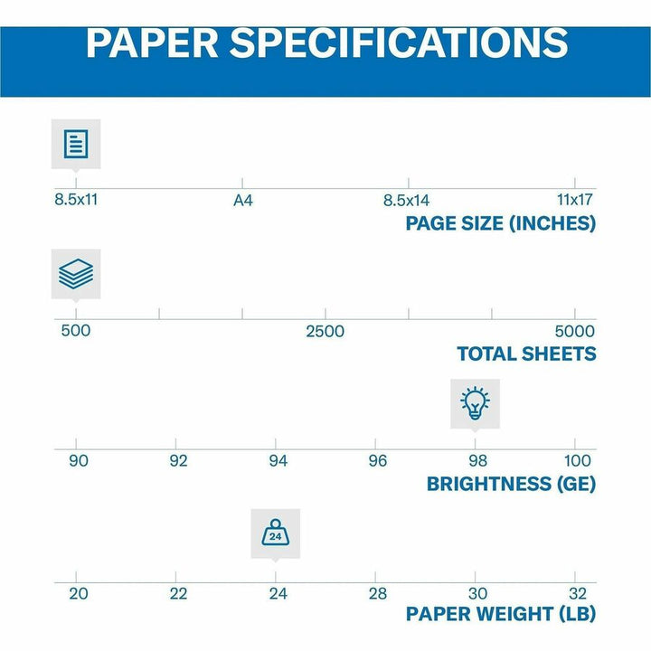 Image of Hammermill 107681CT Premium 3HP Laser Print Paper, White
