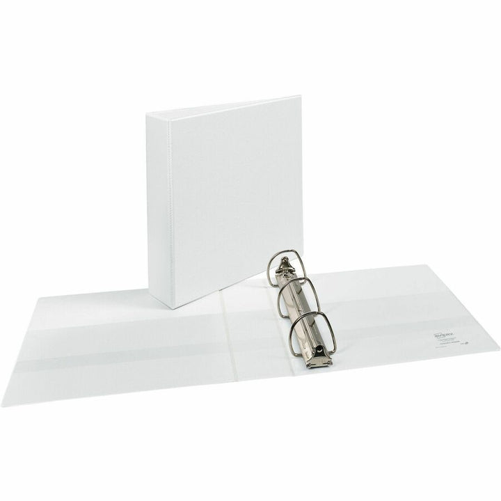 Image of Avery® Durable View Binder with DuraHinge and EZD Rings, 3 Rings, 2" Capacity, 11 x 8.5, White, 12/Carton