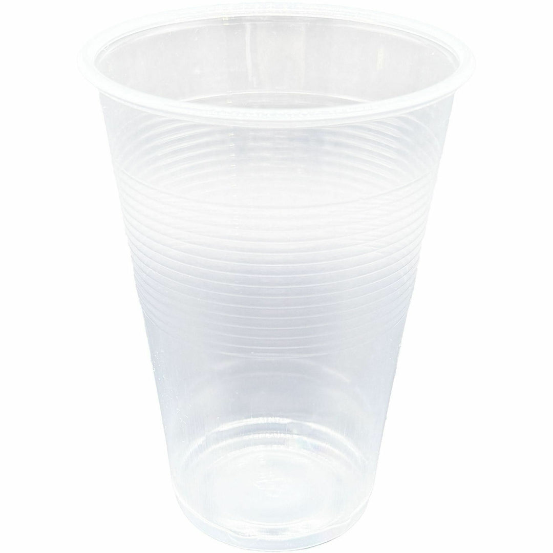 Image of Genuine Joe 10508 Transparent Cups, 10 fl oz, Transparent, Clear, Plastic, Cold, Beverage, Picnic, 100 Cups/Bag, 10 / Carton