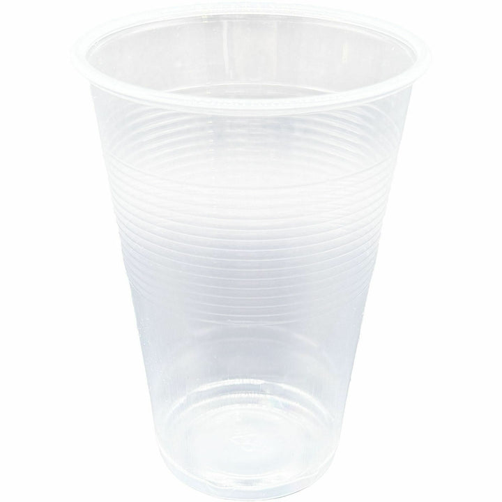 Image of Genuine Joe 10508 Transparent Cups, 10 fl oz, Transparent, Clear, Plastic, Cold, Beverage, Picnic, 100 Cups/Bag, 10 / Carton