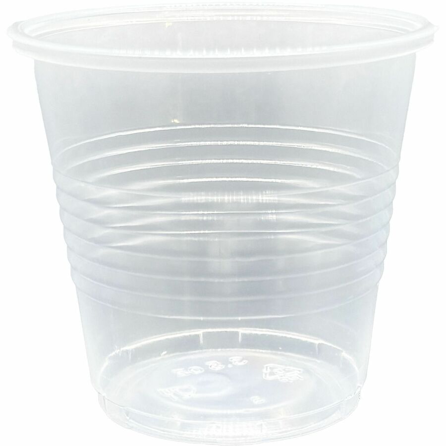 Image of Genuine Joe 10504 Transparent Cups, 3.50 fl oz, Clear, Transparent, Cold, Beverage, Picnic, 25 / Carton