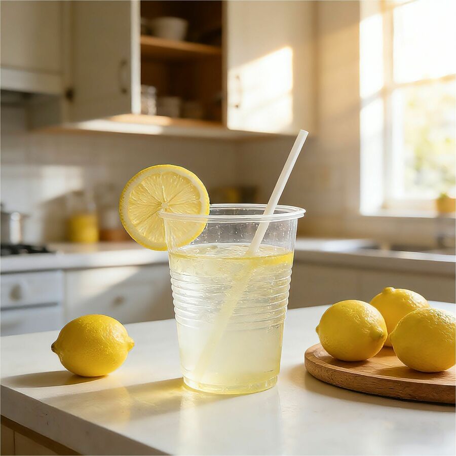 Image of Genuine Joe 10504 Transparent Cups, 3.50 fl oz, Clear, Transparent, Cold, Beverage, Picnic, 25 / Carton