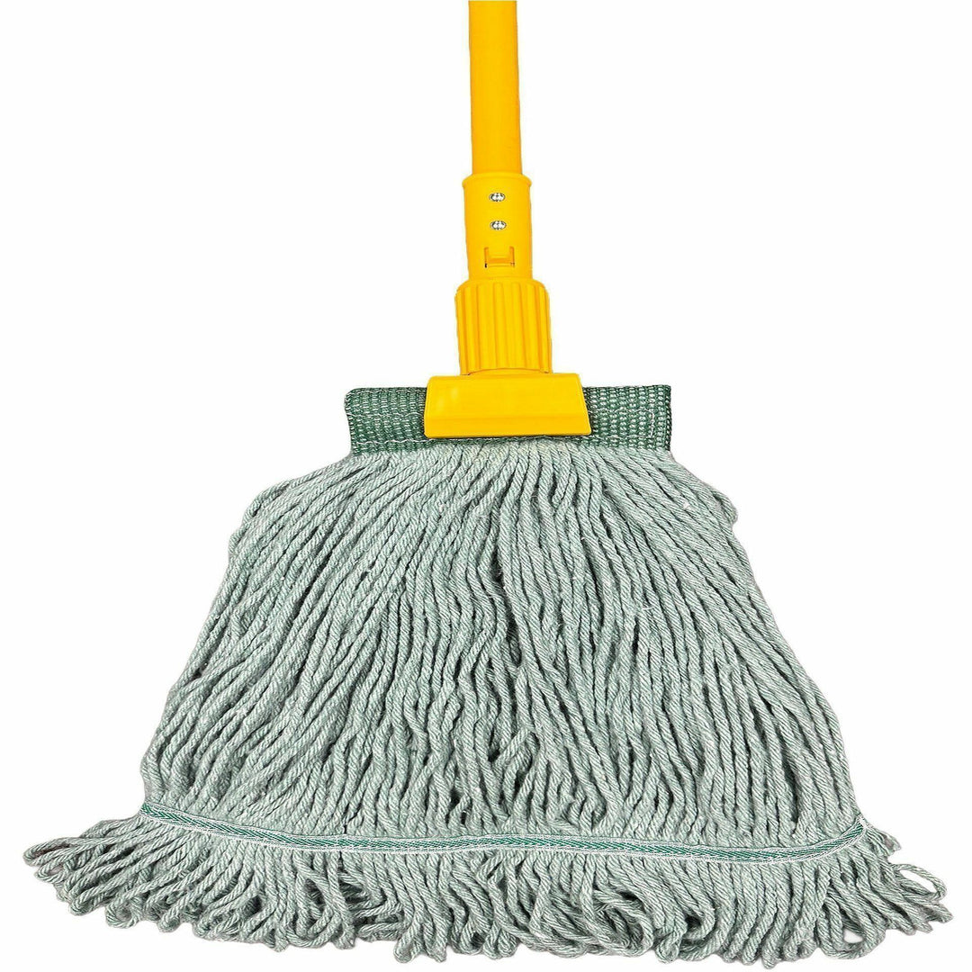 Image of Genuine Joe 14611 60" Jaw-Head Wet Mop Handle, 60" Length, Yellow, Metal, 1 Each